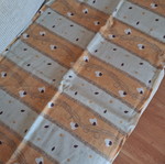 Double bed sheet with earth tones, new