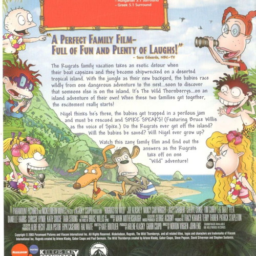 Rugrats Go Wild DVD used, dubbed animated adventure