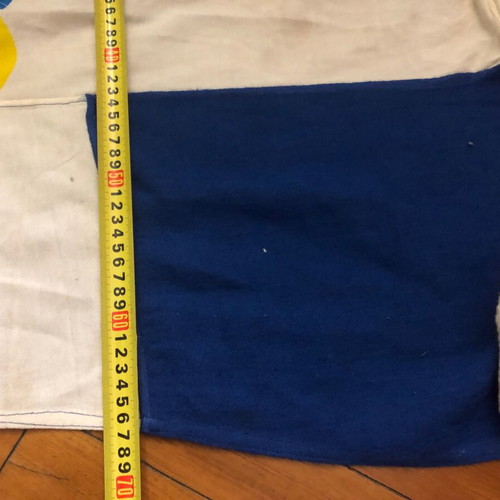 Olympic Airways retro 60s flag used, authentic