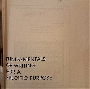 Fundamentals of writing for a specific purpose by McKay, Sandra