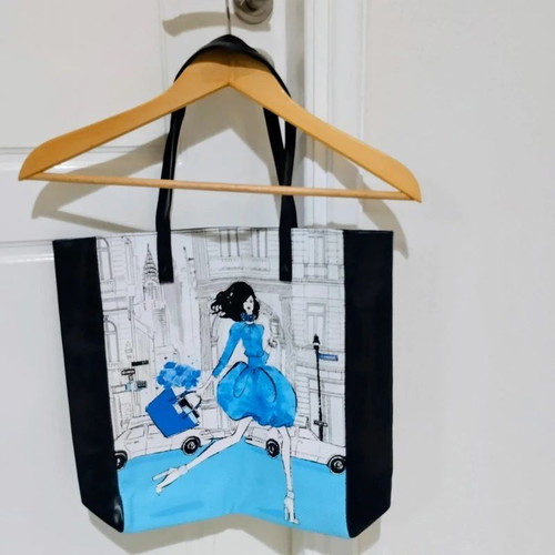 Elisabeth Arden New York Scene tote bag like new, colorful shoulder bag