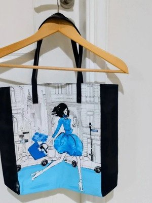 Elisabeth Arden New York Scene tote bag like new, colorful shoulder bag