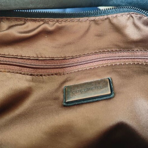 Coccinelle leather shoulder bag like new, black