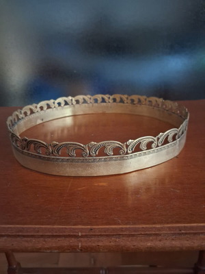 Decorative wreath used, mountain copper, diameter 19 cm