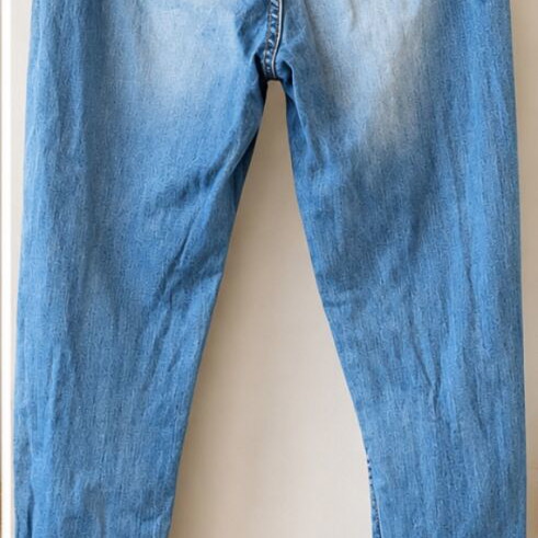 Skinny jeans blue used with rips size S
