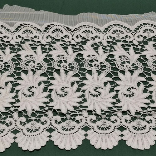 Cut lace used with designs for 1940s curtain