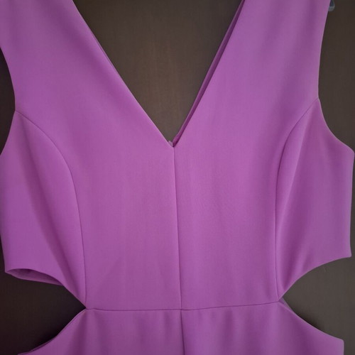 Mango jumpsuit size M used, purple with cutouts