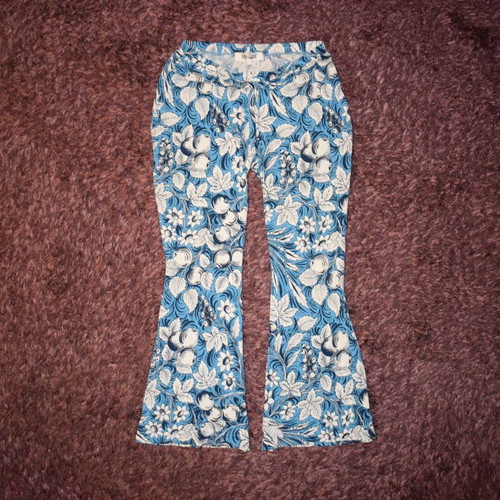 Diane Von Furstenberg Brooklyn floral-print trousers size L like new
