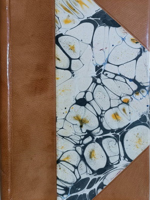 Leather-bound volume used, report of events before and after Parga concession