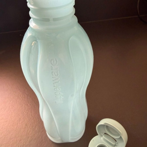 Tupperware plastic bottle 750ml used, light blue