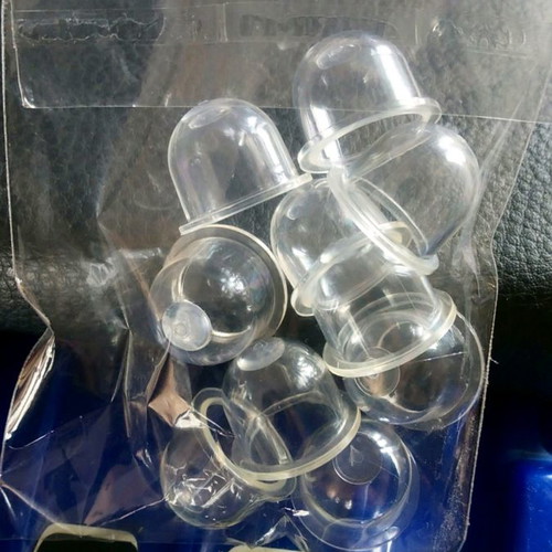 Fuel bulbs set of 10, transparent, suitable for chainsaws and brushcutters