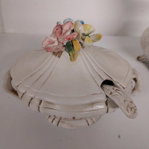 Pitcher set 26 cm and small tureen 20×24 cm used vintage Italy