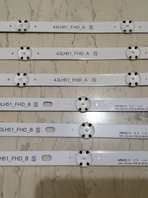 LED strips for LG 43LK5100PLA TV used