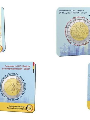 SAC Βέλγιο 2 Ευρώ 2024 UNC Προεδρία ΕΕ (coincard) καινούργιο