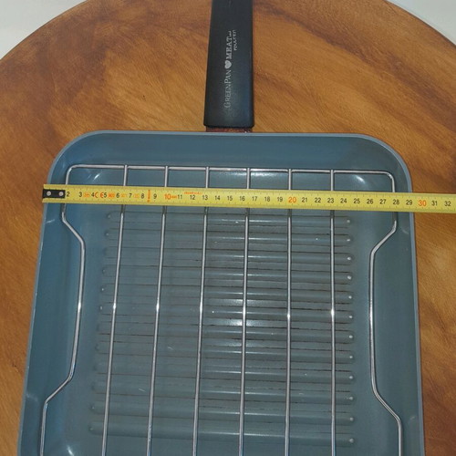 Green Pan stainless steel grill pan used