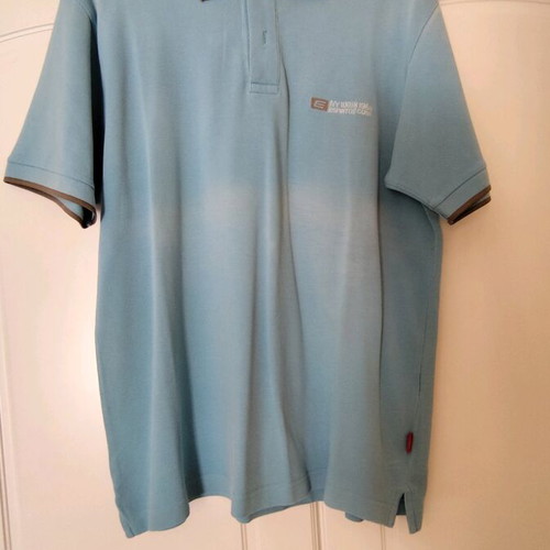 Men's short-sleeve t-shirts used, pack of 3, size L, blue and red