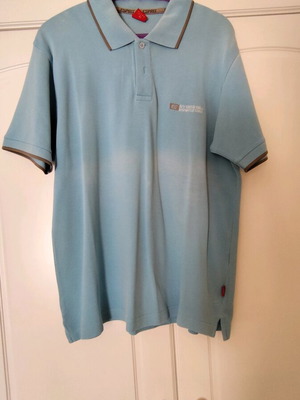 Men's short-sleeve t-shirts used, pack of 3, size L, blue and red