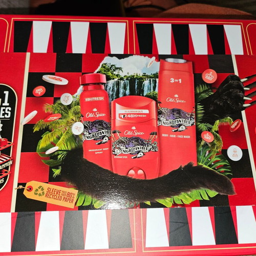 Old Spice Night Panther Care Set new with deodorant and shower gel