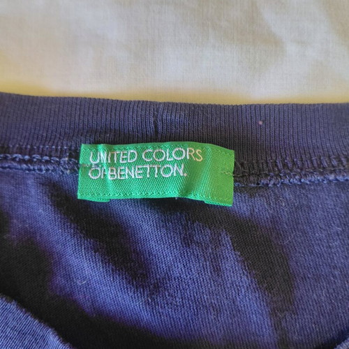 Benetton long sleeve top like new, age 12, blue