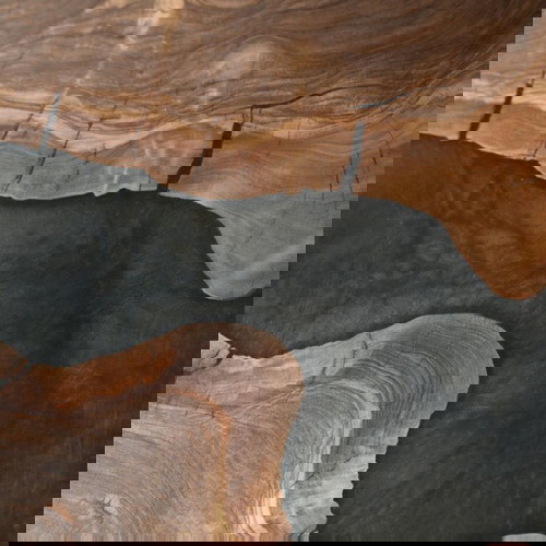 Χειροποίητο τραπεζάκι σαλονιού από ξύλο ελιάς και ρητίνη καινούργιο