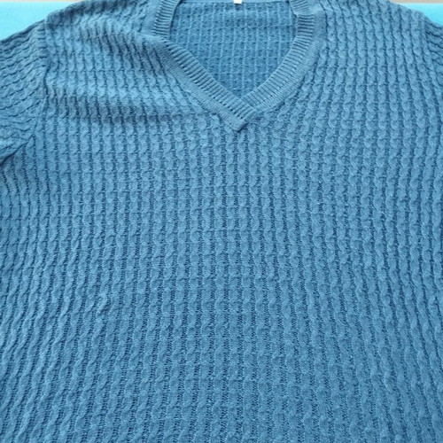 Vintage women's short-sleeve pullovers set of 2 like new, blue shades, M-L-XL