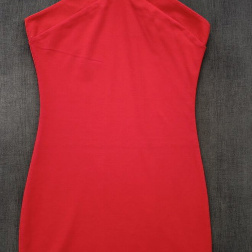 Halterneck red mini dress like new by Calliope, size S