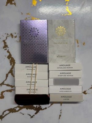 Amouage set of 10 perfume testers, 2 ml each