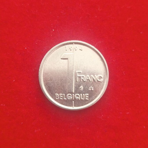 Belgium 1 Franc Coin used