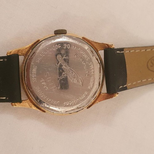 SW SOTO Tropical Special 21 Jewels watch used, men's, gold color
