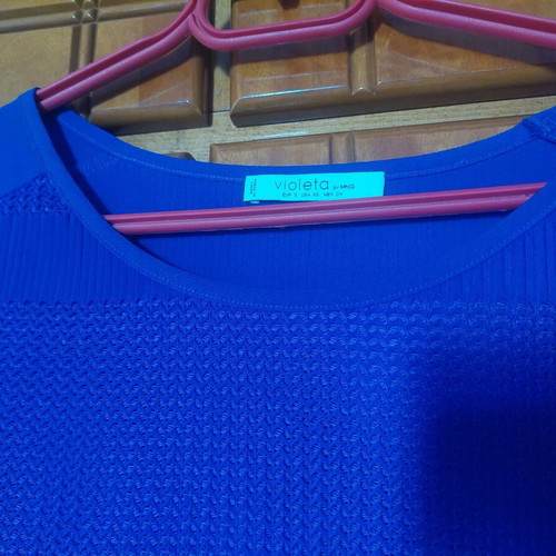 Blouse Violeta by Mango blue size S like new