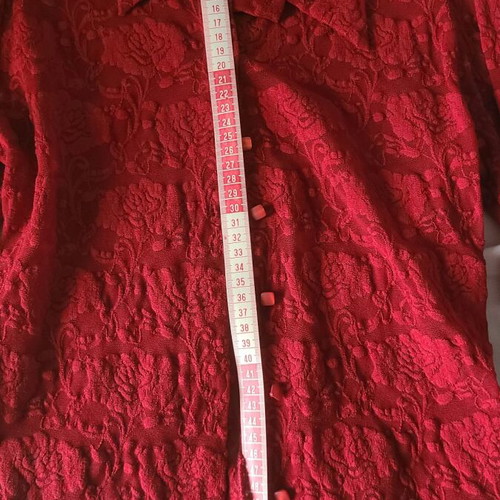 Lace shirt vintage, like new, size S, dark red