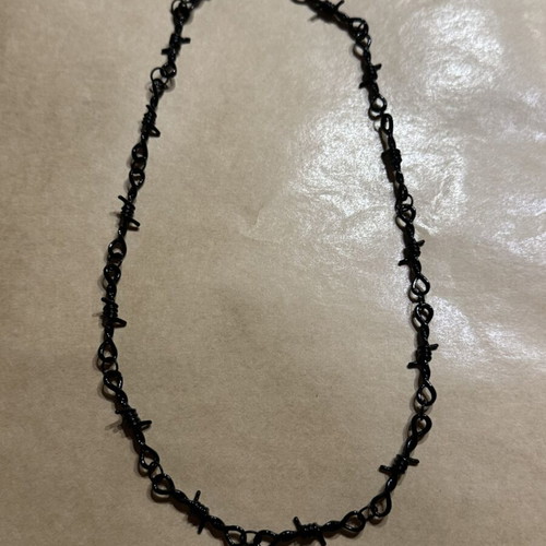 Men's black necklace new, length 50cm