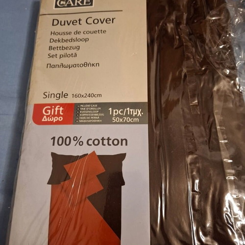 Duvet cover and pillowcase new, 100% cotton 160×240