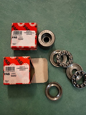 FAG 52202 axial ball bearings new, pack of 2