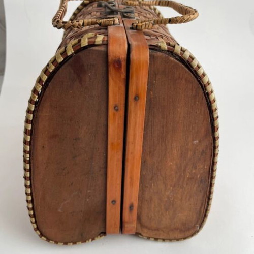 Bamboo bag used, handheld, decorative