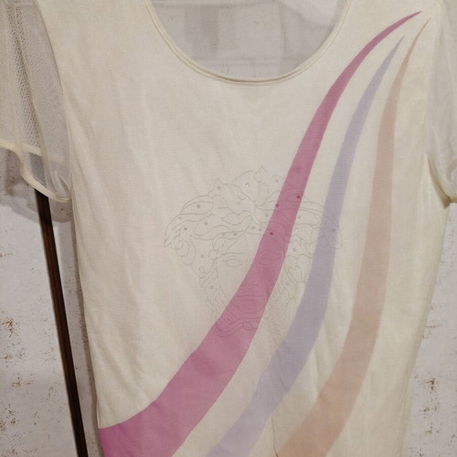 Versace original Y2K blouse, multicolour