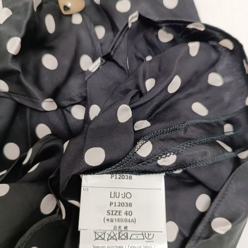 Liu Jo mini skirt black polka dot, size S, like new