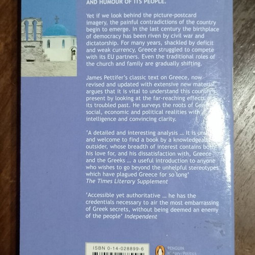 The Greeks The Land and People Since the War by James Pettifer like new