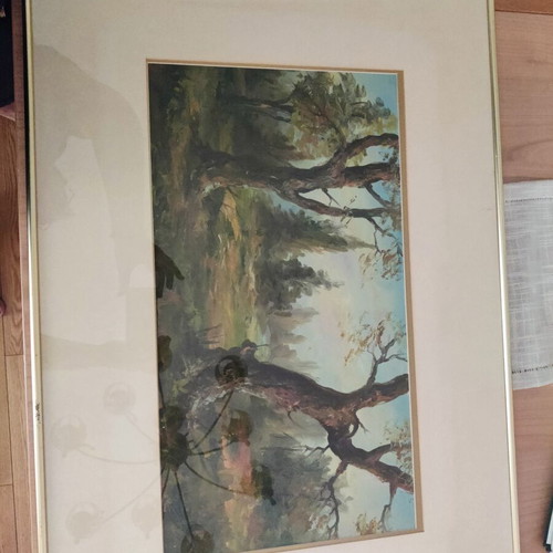Oil paintings by Tasos like new, framed set or single
