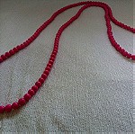  Κολιέ με πέρλες - ρόζ/φουξ (Φο μπιζού, faux bijoux)