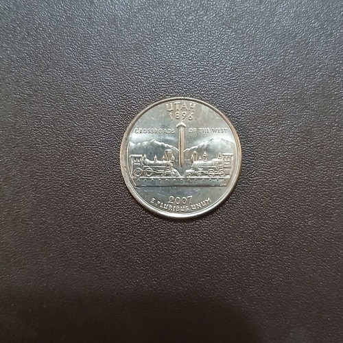American 2007 Utah 1896 Quarter Dollar coin
