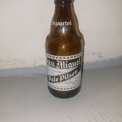 San Miguel Pale Pilsen vintage glass bottle like new, Philippines