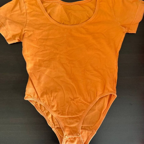 Orange dance leotard for girl 7-8 years like new