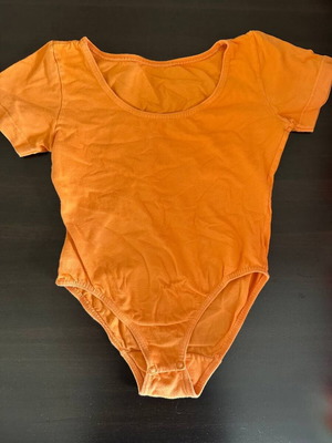 Orange dance leotard for girl 7-8 years like new