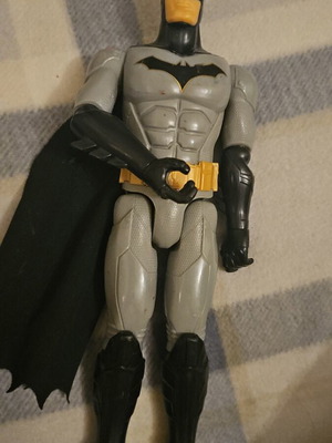 Batman figure with fabric cape, used, 30 cm