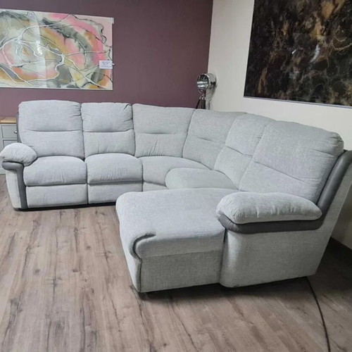 Gray La-z-boy corner sofa new with electric reclining mechanism