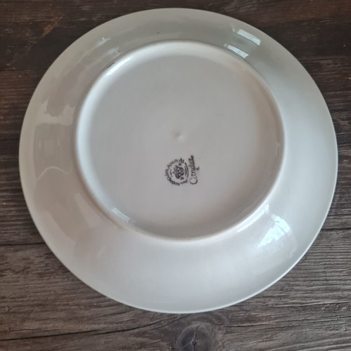 Greek plate Candia 1960's New Minoan Porcelain, like new, 20 cm diameter