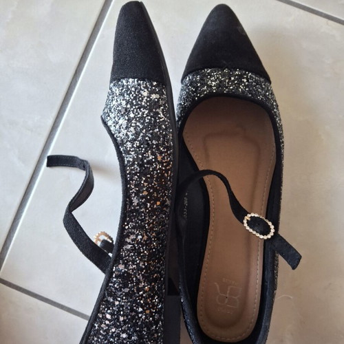 Ballerina shoes like new, size 40, black