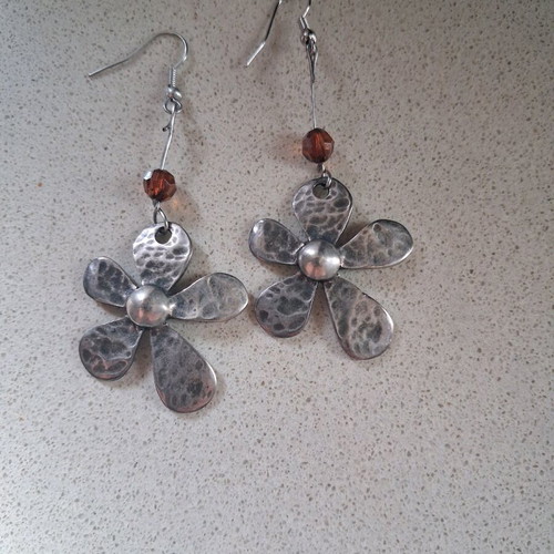 Handmade Long Earrings set new with gift hoop
