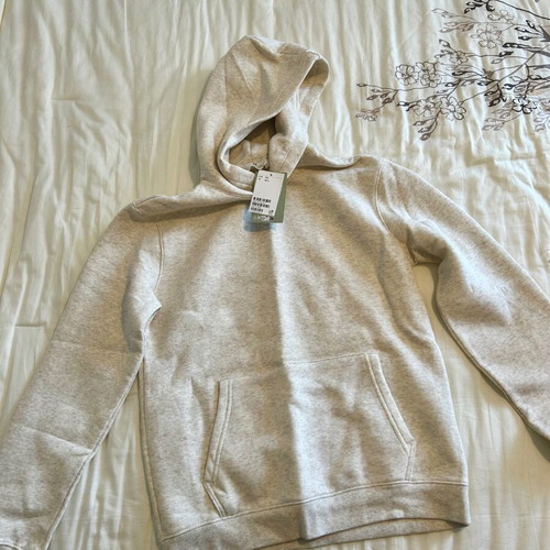 Children's hoodie new H&M size 170, white beige